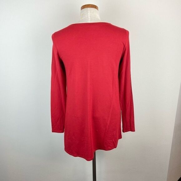 Eileen Fisher Viscose Jersey Asymmetric Tunic - Picture 5 of 6
